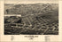 24"x36" Gallery Poster, birdseye view map of Las Vegas, New mexico 1882