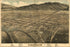 24"x36" Gallery Poster, birdseye view map of Leadville, colorado 1879
