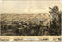 24"x36" Gallery Poster, birdseye view map of Michigan City, LaPorte Co, Indiana 1869 P2