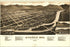 24"x36" Gallery Poster, birdseye view map of Missoula, Montana 1884