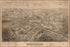 24"x36" Gallery Poster, birdseye view map of Morristown, New Jersey 1876