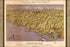 24"x36" Gallery Poster, birdseye view map of North & South Carolina 1861