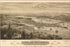 24"x36" Gallery Poster, birdseye view map of Olympia, Puget Sound, Washington Territory, 1879