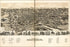 24"x36" Gallery Poster, birdseye view map of Roanoke, Virginia 1891