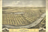 24"x36" Gallery Poster, birdseye view map of Saint Cloud, Minnesota 1869