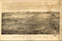 24"x36" Gallery Poster, birdseye view map of San Jose, California 1869