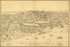 24"x36" Gallery Poster, birdseye view map of Washington D.C. 1872