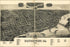24"x36" Gallery Poster, birdseye view map of davenport iowa 1888
