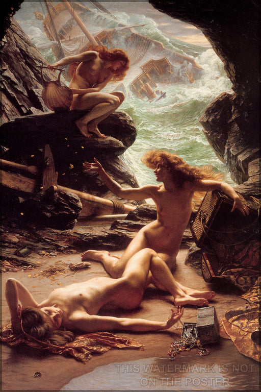 24"x36" Gallery Poster, cave of the storm nymphs edward pynter c1903