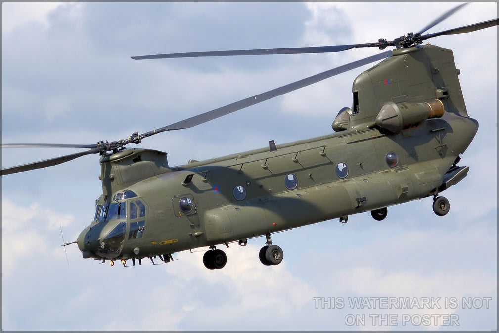 24"x36" Gallery Poster, ch-47 chinook p1