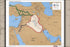 24"x36" Gallery Poster, cia map Transportation corridors into Iraq 1992