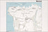24"x36" Gallery Poster, cia map of Beirut 1980