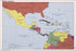 24"x36" Gallery Poster, cia map of Middle America, mexico Caribbean 1986