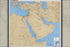 24"x36" Gallery Poster, cia map of Middle East 1990 iraq iran israel p3
