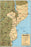 24"x36" Gallery Poster, cia map of Mozambique 1995