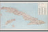 24"x36" Gallery Poster, cia map of cuba 1964 p2