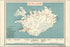 24"x36" Gallery Poster, cia map of iceland 1958