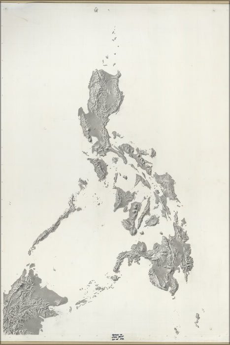 24"x36" Gallery Poster, cia terrain map of Philippines