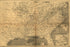 24"x36" Gallery Poster, civil war Map of armies in sourthern states 1861