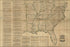 24"x36" Gallery Poster, civil war Map south United States of america 1862 P1