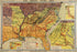 24"x36" Gallery Poster, civil war map of southern confederate states