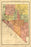 24"x36" Gallery Poster, county, railroad, shippers map of Nevada 1893