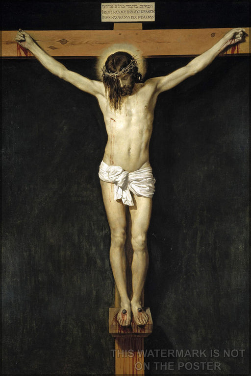 24"x36" Gallery Poster, crucifixion of christ by diego velazquez 17th century