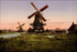 24"x36" Gallery Poster, dutch windmills Netherlands holland photochrom c1905