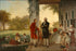 24"x36" Gallery Poster, george Washington and marquis de Lafayette at Mount Vernon, 1784