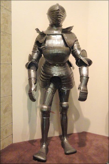 24"x36" Gallery Poster, german knight Maximilian field armor, circa 1525-1530