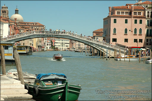 24"x36" Gallery Poster, grand canal, venice Ponte degli Scalzi, Venezia. Scalzi bridge over the Grand Canal, Venice
