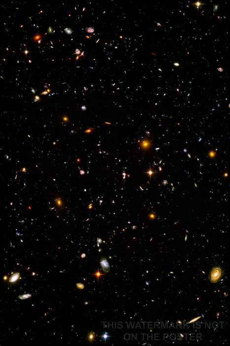 24"x36" Gallery Poster, hubble ultra deep field