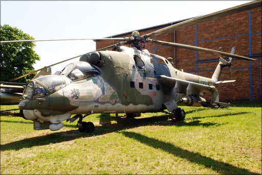 Poster, Many Sizes Available; Mil Mi-24D Hind-D Russian Soviet Helicopter