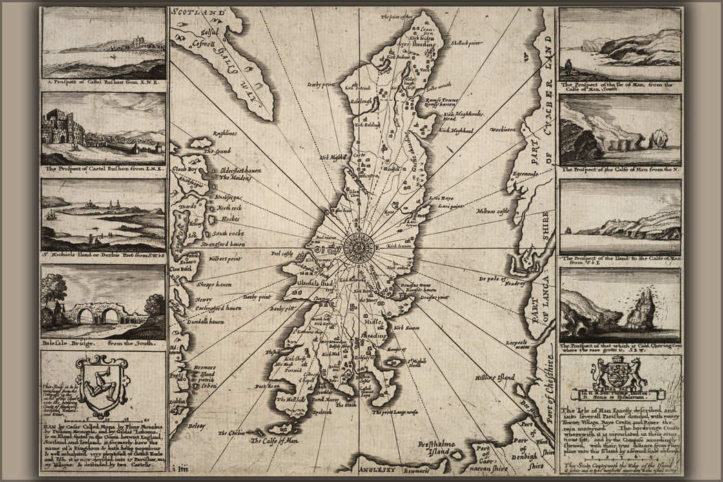 Poster, Many Sizes Available; Isle Of Man 17Th Century
