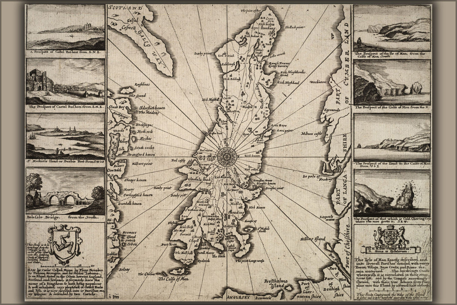Poster, Many Sizes Available; Isle Of Man 17Th Century