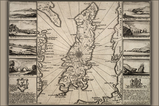 Poster, Many Sizes Available; Isle Of Man 17Th Century