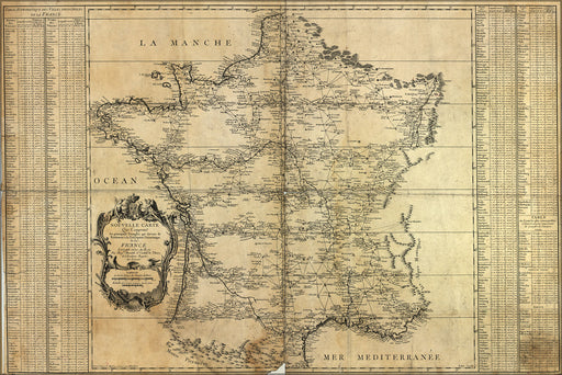 Poster, Many Sizes Available; Map Of France 1744