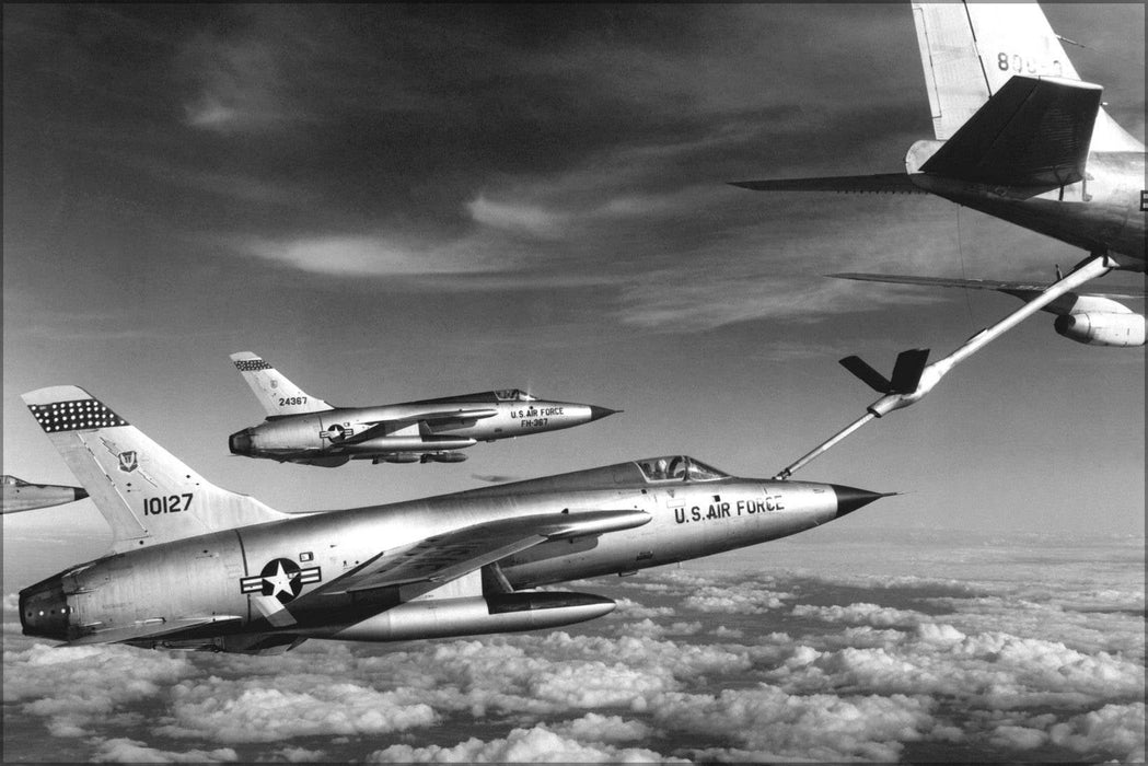 Poster, Many Sizes Available; F-105D Thunderchief  And Kc-135A Stratotanker Vietnam 1966