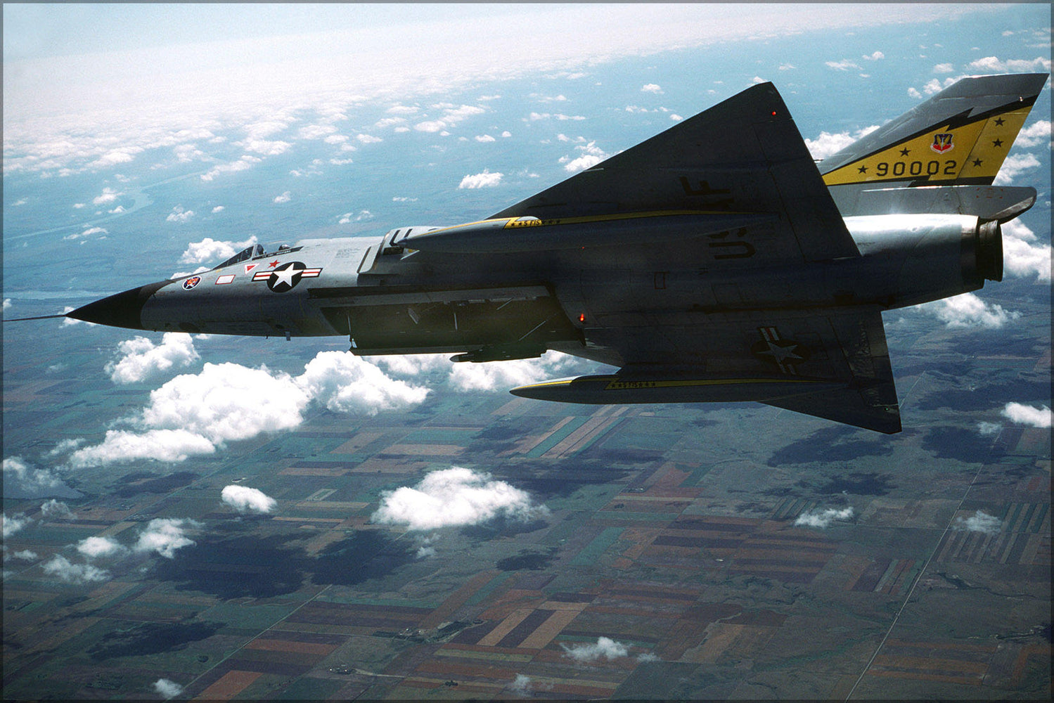 Poster, Many Sizes Available; F-106A Delta Dart From Minot Air Force Base North Dakota 1981