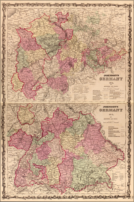 Poster, Many Sizes Available; Map Of Germany 1862 P2