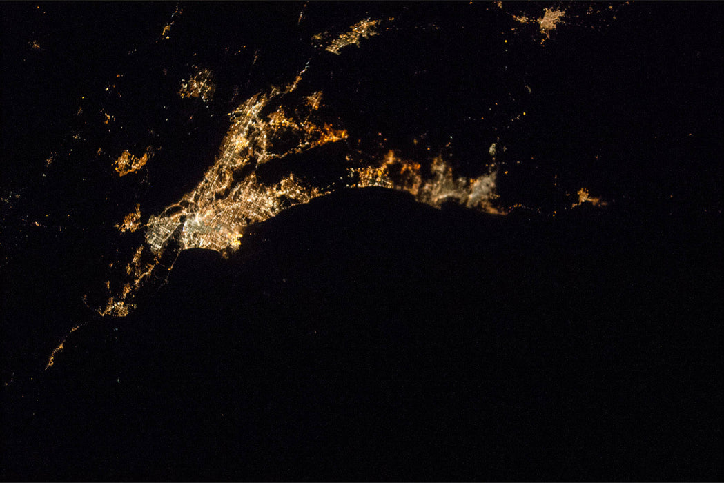 Poster, Many Sizes Available; Iss 40 Los Angeles Basin And San Diego Area