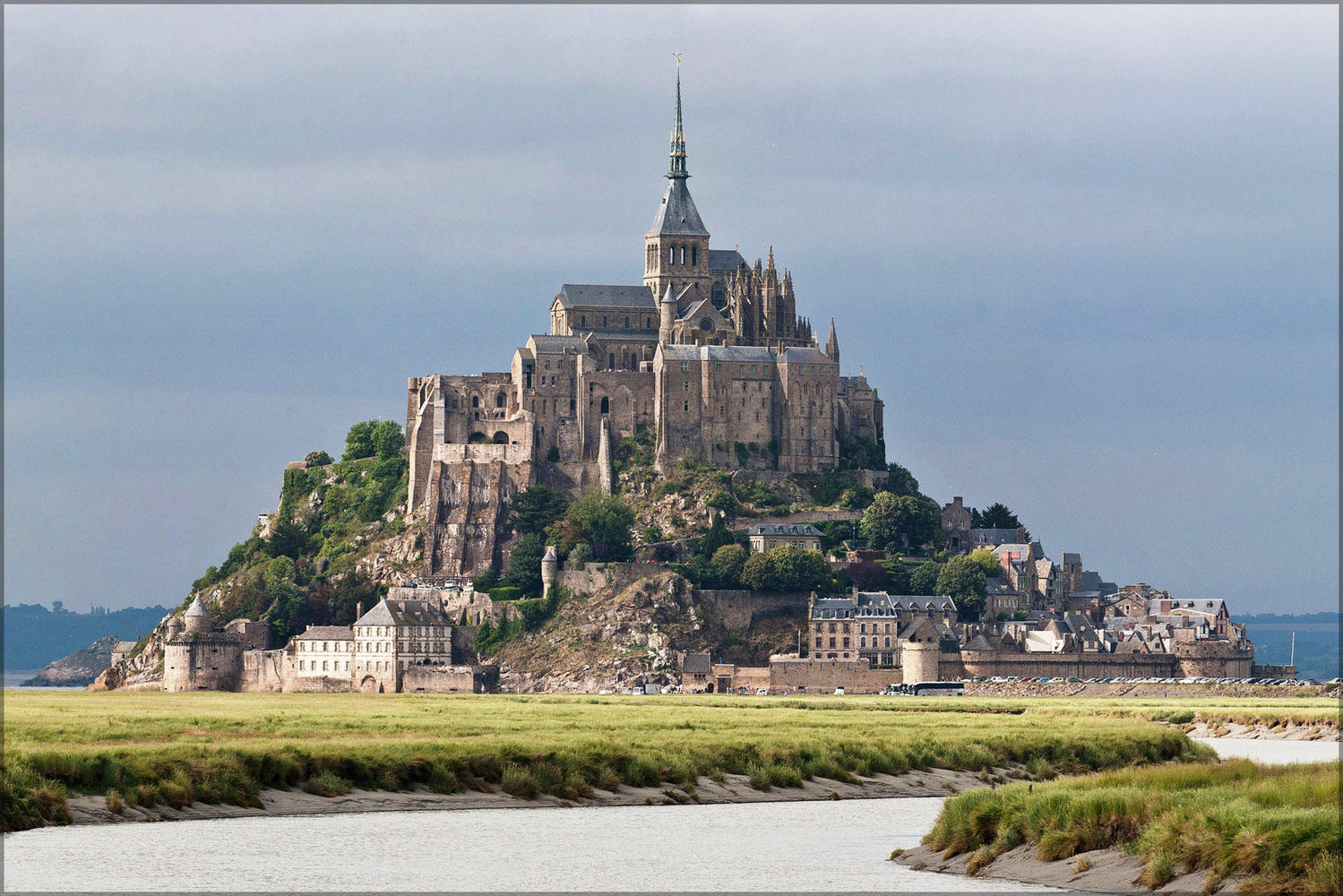 Poster, Many Sizes Available; Mont Saint-Michel, Couesnon River, Normandy, France