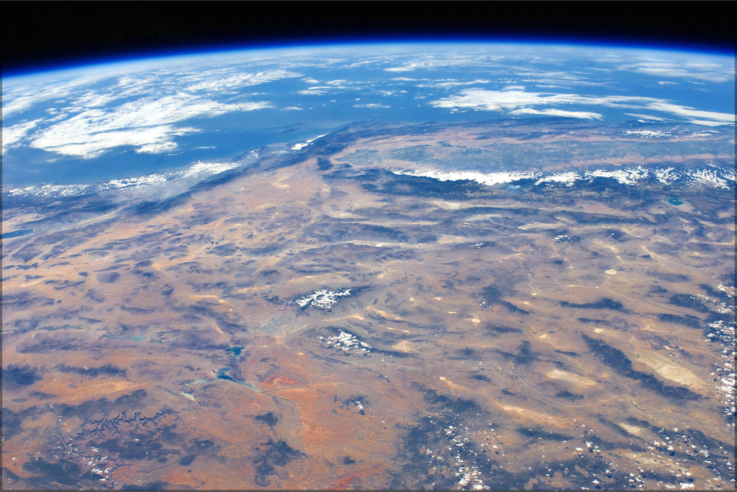 Poster, Many Sizes Available; Iss View Of The Southwestern Usa