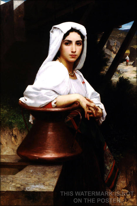 Poster, Many Sizes Available; Italian Girl Drawing Water  William-Adolphe Bouguereau (1825-1905) - Italian Girl Drawing Water (1871