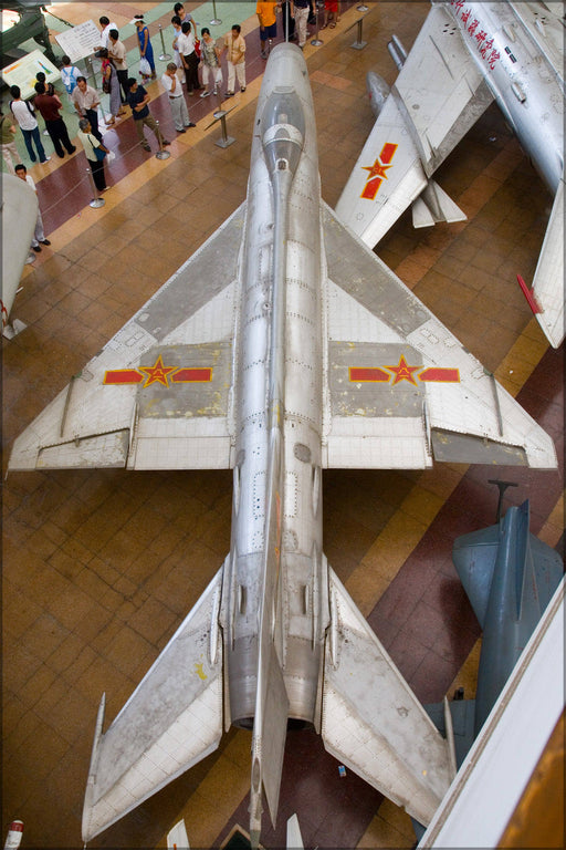 Poster, Many Sizes Available; J 7I Fighter At The Beijing Military Museum From Above