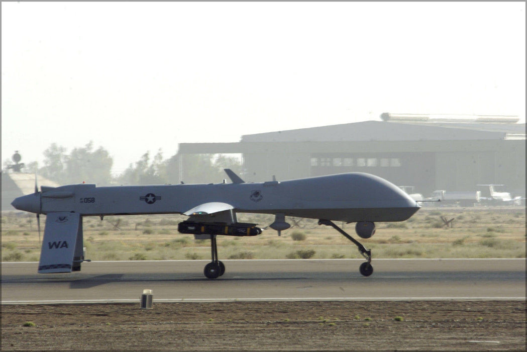 Poster, Many Sizes Available; Mq-1 Predator Uav Drone Balad Air Base, Iraq 2006