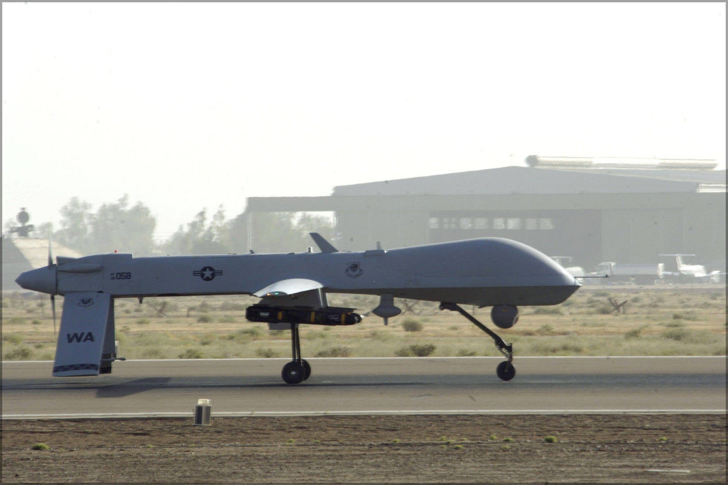 Poster, Many Sizes Available; Mq-1 Predator Uav Drone Balad Air Base, Iraq 2006