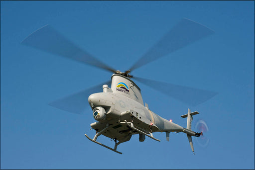 Poster, Many Sizes Available; Mq-8B Fire Scout Helicopter Unmanned  (Uav) Drone P1