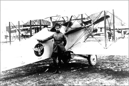 Poster, Many Sizes Available; Billy Mitchell And Vought Ve-7 Bluebird 1920