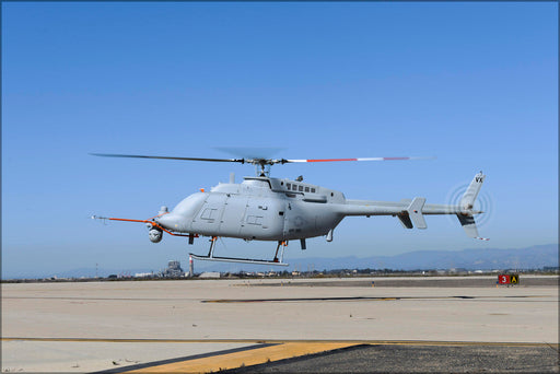 Poster, Many Sizes Available; Mq-8C Fire Scout Unmanned Uav Drone Helicopter